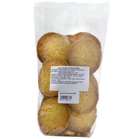Galette fine nature pur beurre Bolomig - le sachet de 300 g | Pointe de Penmarc'h
