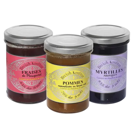Assortiment de 3 confitures de 220 g