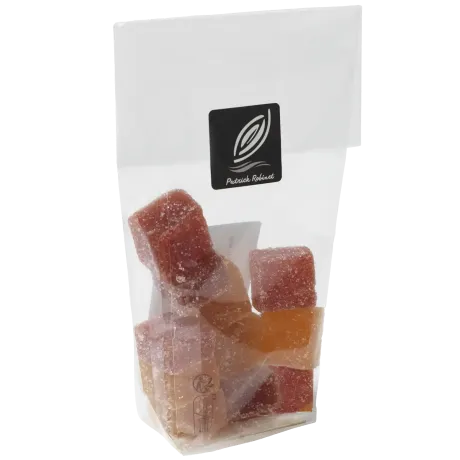 Pâtes de fruits fraises et abricots - le sachet de 100 g