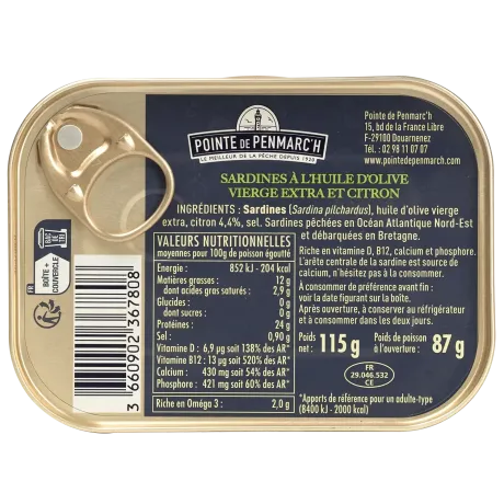 Sardines à l'huile d'olive et au citron - Recette traditionnelle et acidulée