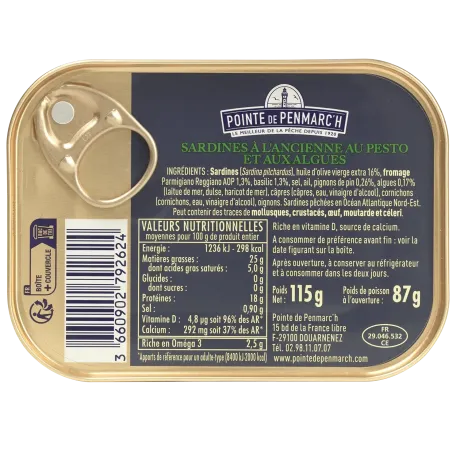 Sardines au pesto & algues de Bretagne - Recette à l’ancienne