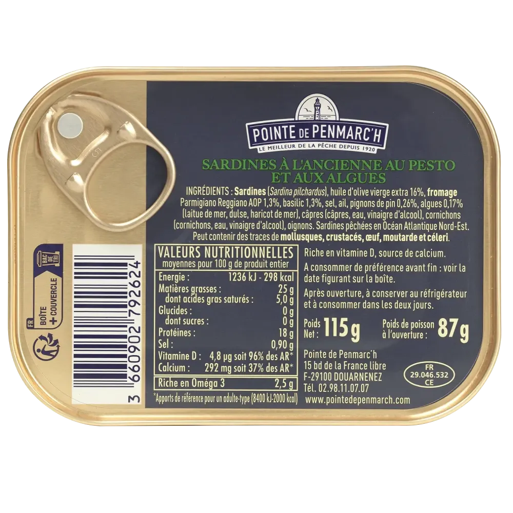 Sardines au pesto & algues de Bretagne - Recette à l’ancienne