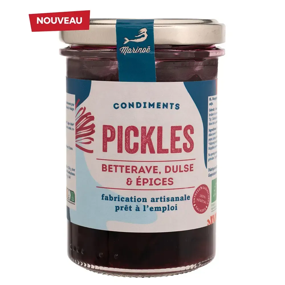 Pickles betterave, dulse & épices – Condiment iodé et artisanal breton