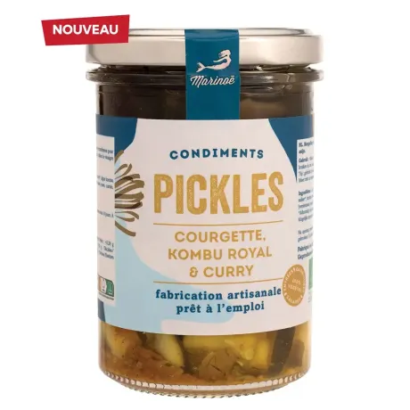 Pickles courgette, kombu royal & curry – Saveurs bretonnes et épicées