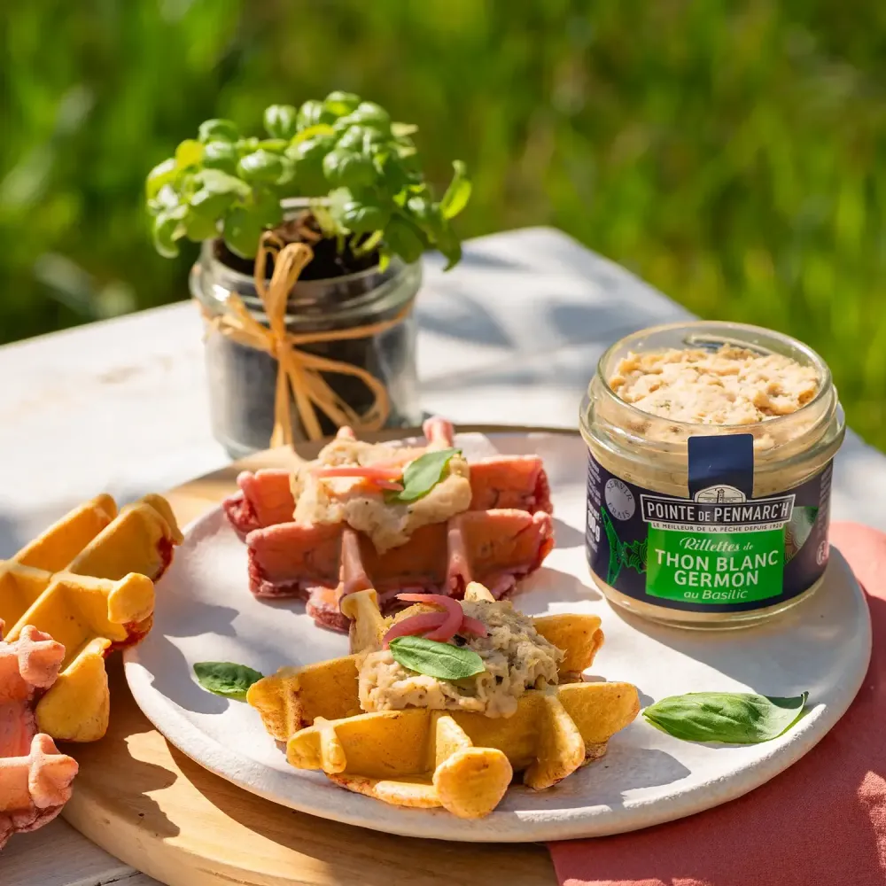 Rillettes de thon blanc germon au basilic - Saveur fraîcheur et qualité extra