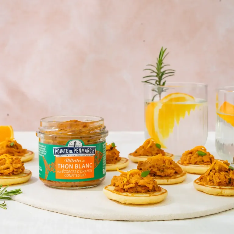 Rillettes de thon blanc germon aux écorces d'orange confites BIO - Saveurs marines et agrumes