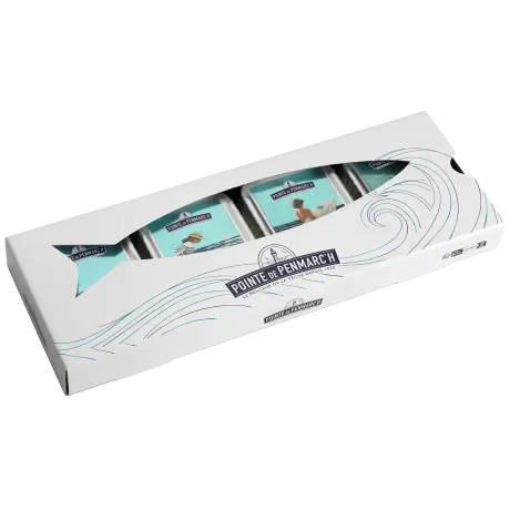 Coffret 4 sardines à l'ancienne - Édition Sophie C. inspirée de la Bretagne