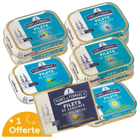 Variation de filets de sardines
