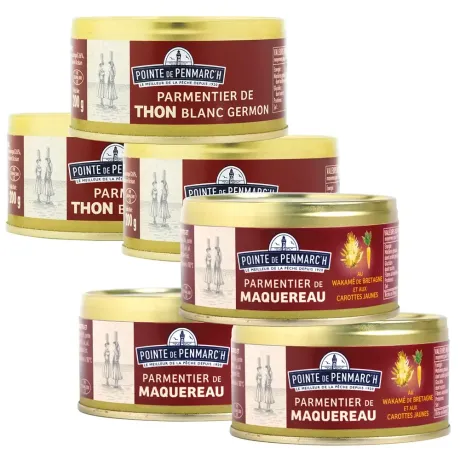 Assortiment panaché de parmentier