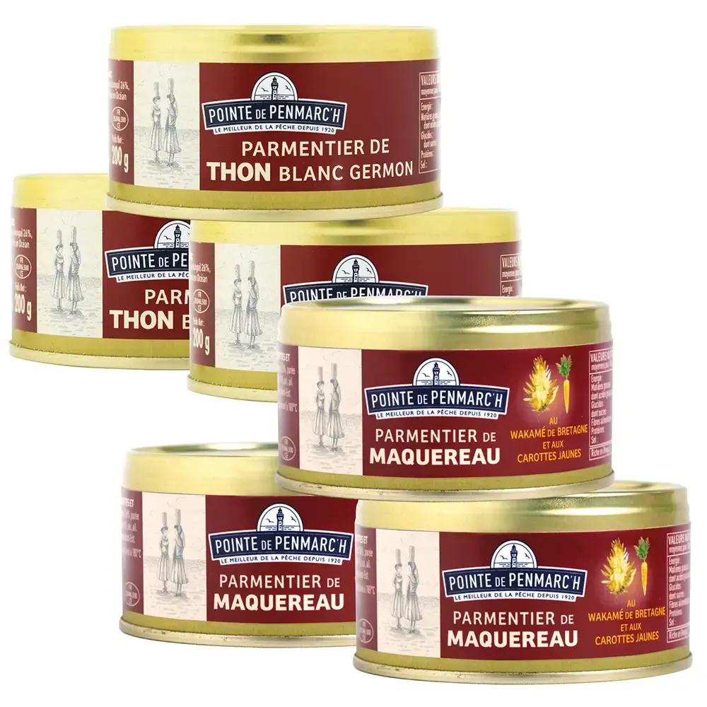 Assortiment panaché de parmentier