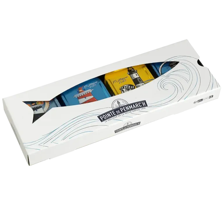 Coffret sérigraphié sardines à l'ancienne millésimes 2022 & 2023 - Édition limitée collector