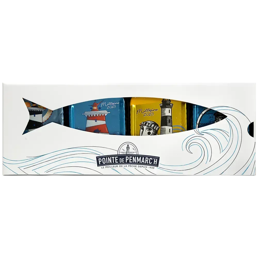 Coffret sérigraphié sardines à l'ancienne millésimes 2022 & 2023 - Édition limitée collector