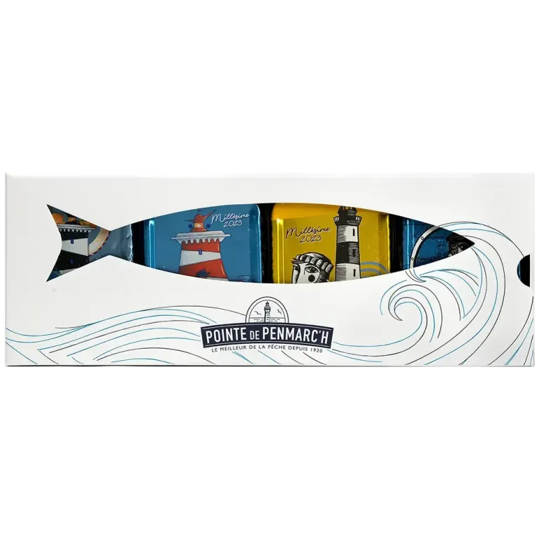 Coffret sérigraphié sardines à l'ancienne millésimes 2022 & 2023 - Édition limitée collector