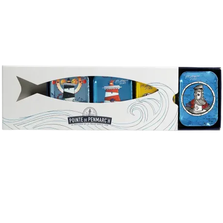 Coffret sérigraphié sardines à l'ancienne millésimes 2022 & 2023 - Édition limitée collector