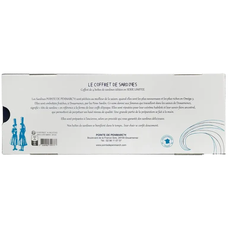 Coffret sérigraphié sardines à l'ancienne millésimes 2022 & 2023 - Édition limitée collector