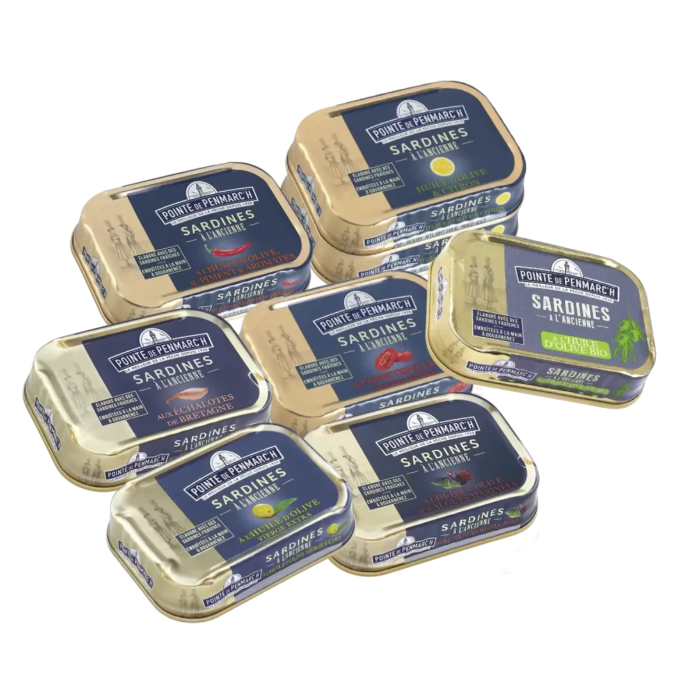 Sardines et compagnie - Assortiment de sardines à l’ancienne en conserve