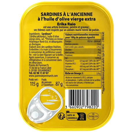 Coffret sérigraphié sardines à l'ancienne millésimes 2022 & 2023 - Édition limitée collector