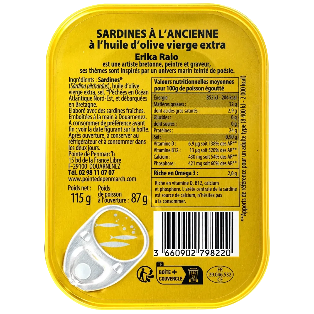 Coffret sérigraphié sardines à l'ancienne millésimes 2022 & 2023 - Édition limitée collector