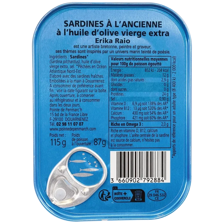 Coffret sérigraphié sardines à l'ancienne millésimes 2022 & 2023 - Édition limitée collector