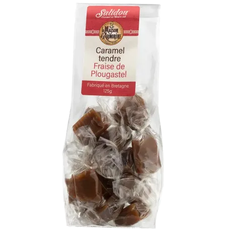 Caramels tendres à la fraise de Plougastel - Douceur bretonne artisanale