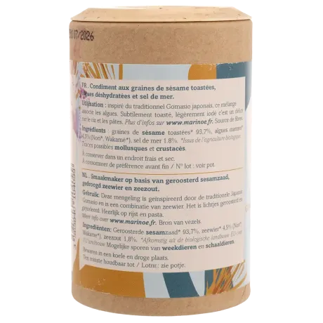 Gomasio aux algues - Condiment breton bio et minéral