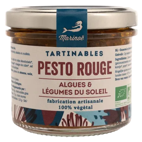 Pesto rouge aux algues - Saveurs marines et légumes du soleil