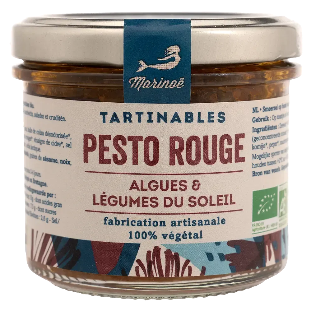Pesto rouge aux algues - Saveurs marines et légumes du soleil