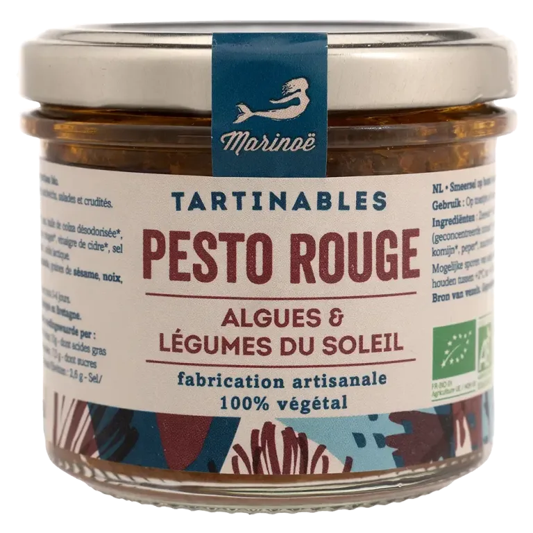 Pesto rouge aux algues - Saveurs marines et légumes du soleil