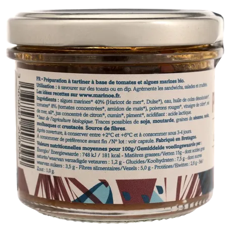 Pesto rouge aux algues - Saveurs marines et légumes du soleil