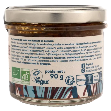 Pesto rouge aux algues - Saveurs marines et légumes du soleil