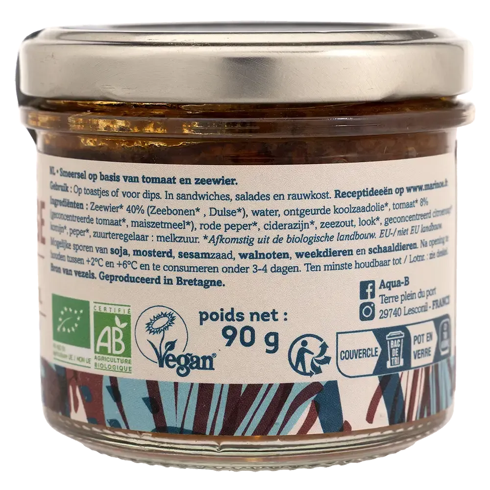 Pesto rouge aux algues - Saveurs marines et légumes du soleil