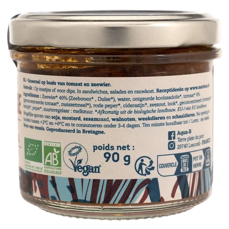 Pesto rouge aux algues - Saveurs marines et légumes du soleil