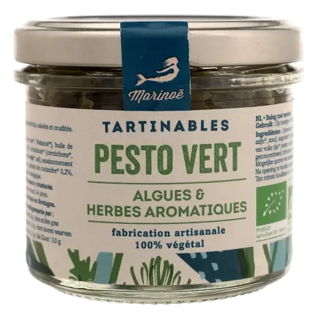 Pesto vert aux algues - Recette bretonne bio & végétale
