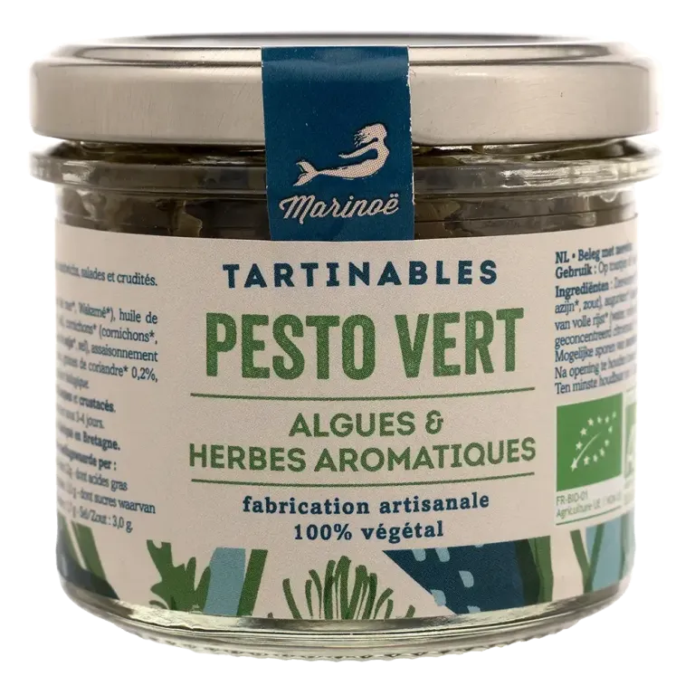 Pesto vert aux algues - Recette bretonne bio & végétale