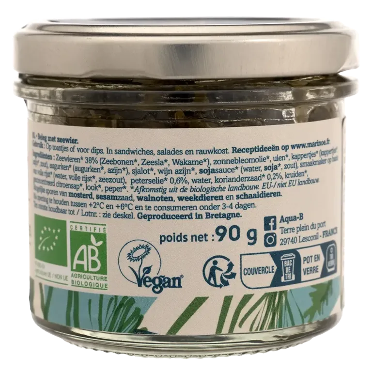 Pesto vert aux algues - Recette bretonne bio & végétale