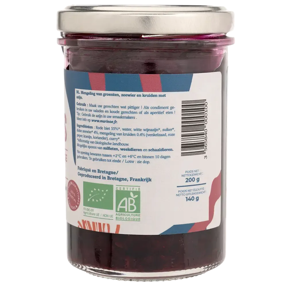 Pickles betterave, dulse & épices - Condiment iodé et artisanal breton