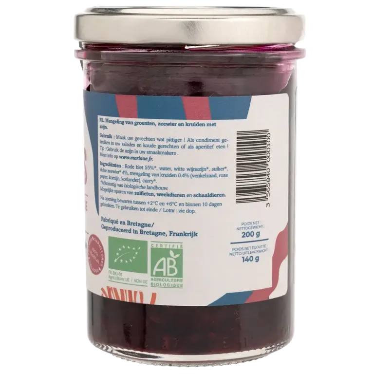Pickles betterave, dulse & épices - Condiment iodé et artisanal breton