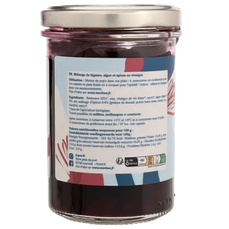 Pickles betterave, dulse & épices - Condiment iodé et artisanal breton