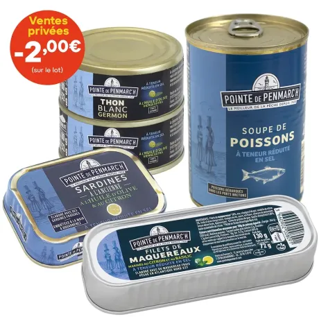 Assortiment à teneur réduite en sel