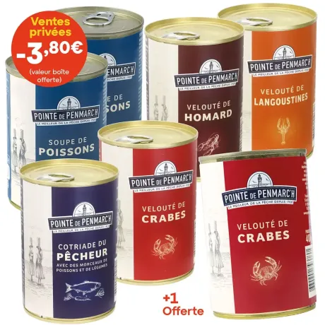 Assortiment de soupes et veloutés