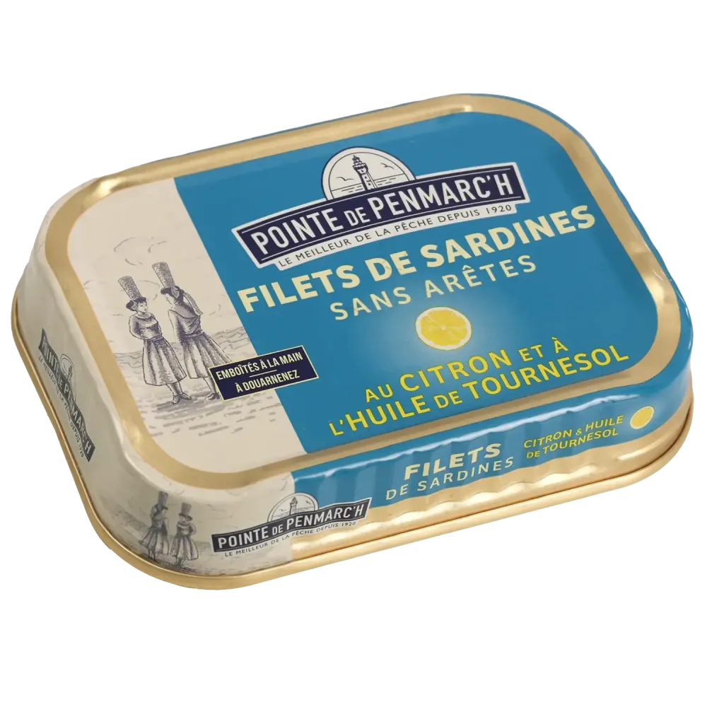 Coffret cordelette de 6 boîtes de filets de sardines