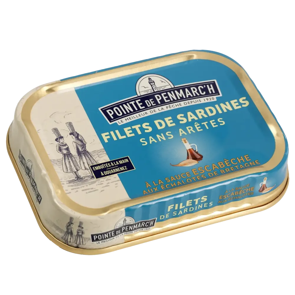 Coffret cordelette de 6 boîtes de filets de sardines