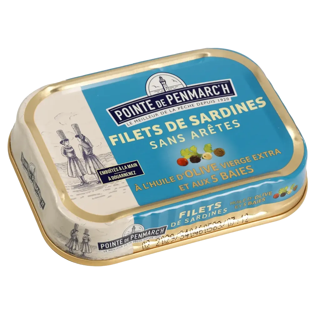 Coffret cordelette de 6 boîtes de filets de sardines