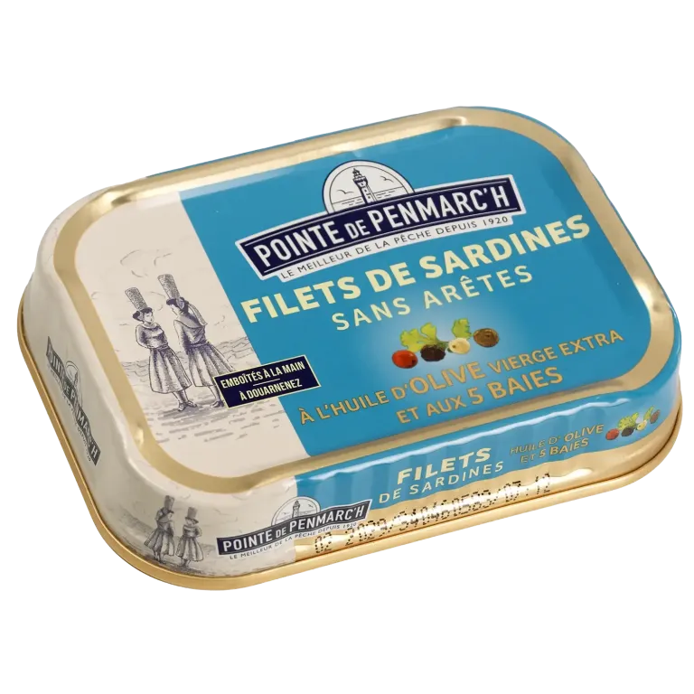 Coffret cordelette de 6 boîtes de filets de sardines