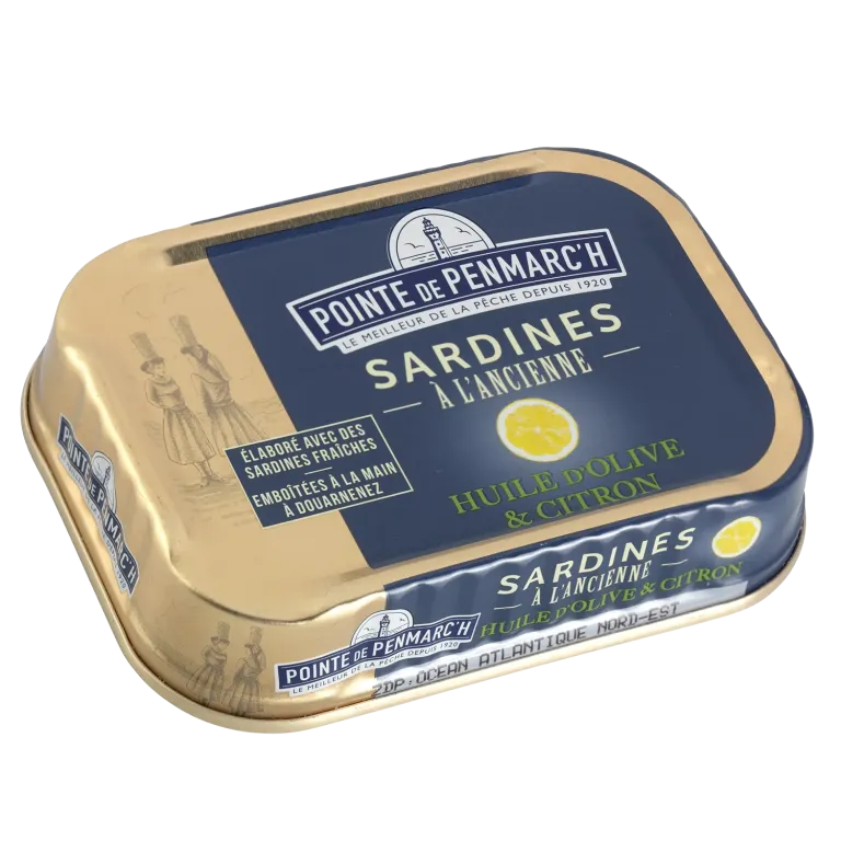 Coffret cordelette de 6 boîtes de sardines à l'ancienne
