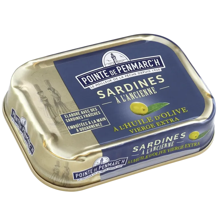 Coffret cordelette de 6 boîtes de sardines à l'ancienne