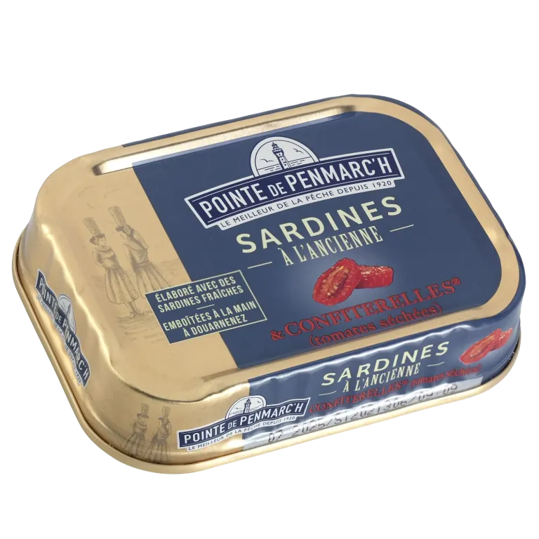 Coffret cordelette de 6 boîtes de sardines à l'ancienne