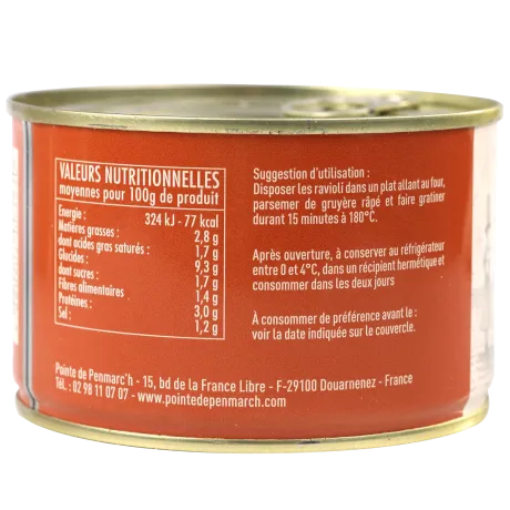 Ravioli au coulis de langoustines - le lot de 3 boîtes de 400 g