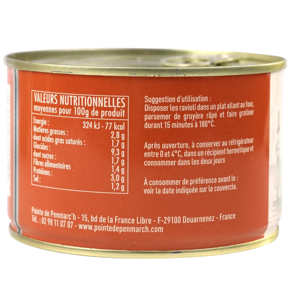 Ravioli au coulis de langoustines - le lot de 3 boîtes de 400 g