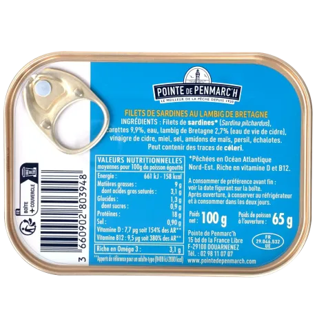 Sardines au Lambig de Bretagne - Recette raffinée et responsable